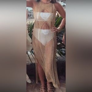 Gold Sheer Cover Up (in the middle) see other pictures